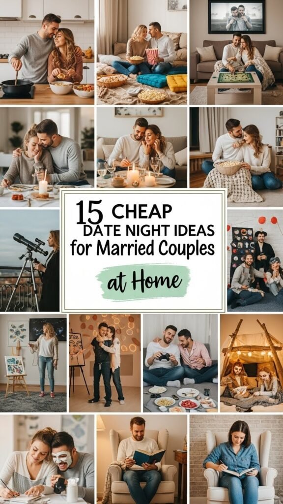 15 Cheap Date Night Ideas for Married Couples at Home